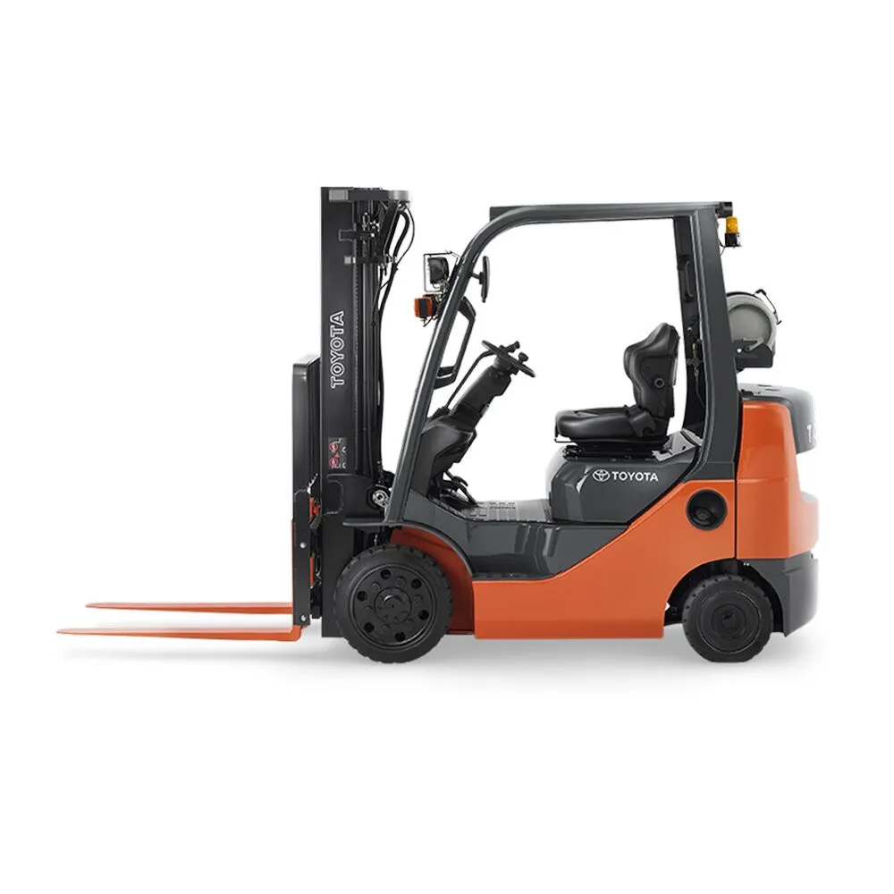 Carretilla elevadora eléctrica de 4 ruedas con operador sentado